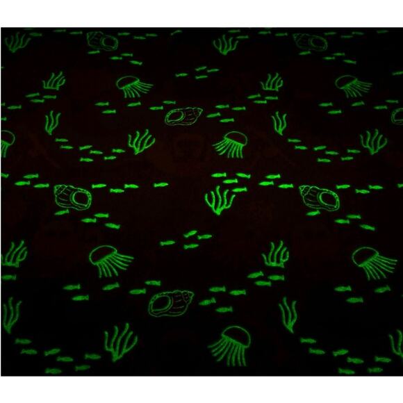 Your Zone Glow in the Dark Soft Ocean Mermaid 50" x 60" Large Warm Throw Blanket - Picture 7 of 7